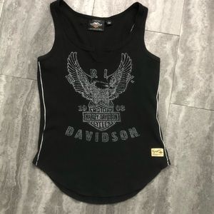 Harley notched tank top